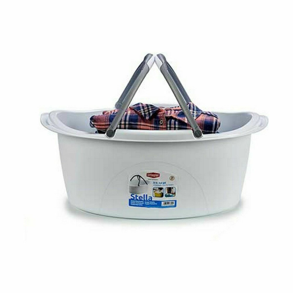 Wäschekorb Stefanplast PR181A Kunststoff 25 L 59 x 23 x 38 cm Mit Griffen (30 Stück)