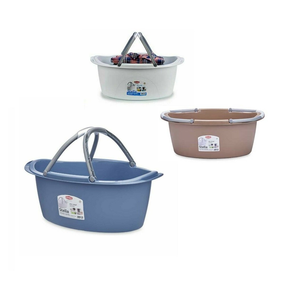 Wäschekorb Stefanplast PR181A Kunststoff 25 L 59 x 23 x 38 cm Mit Griffen (30 Stück)