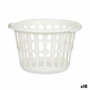 Korb Kipit 8066-W Weiß Polypropylen 27 L 40 x 25 x 40 cm (18 Stück)