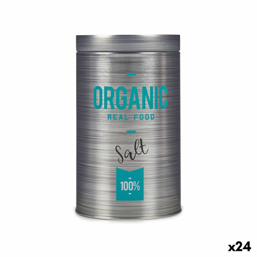 Salière Kinvara Organic Gris Fer blanc 10,4 x 18,2 x 10,4 cm Sel (24 Unités)