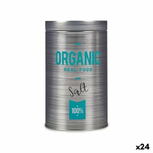 Salière Kinvara Organic Gris Fer blanc 10,4 x 18,2 x 10,4 cm Sel (24 Unités)
