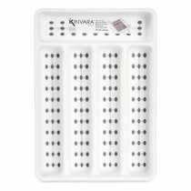 Range-couverts Kinvara CN19128-1 Blanc Noir polypropylène 22,5 x 4,5 x 32 cm (24 Unités)