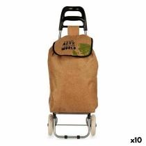 Panier à Courses Kinvara WR3050-6A Marron 3,3 L 36 x 95 x 35 cm (10 Unités)