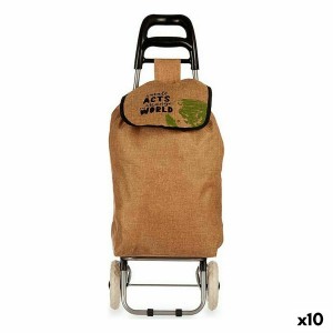Panier à Courses Kinvara WR3050-6A Marron 3,3 L 36 x 95 x 35 cm (10 Unités)