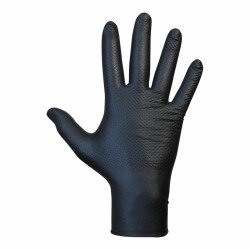 Nitril-Handschuhe JUBA Agility Grip Schwarz Puderfrei 50 Stück