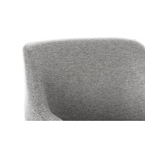 Fauteuil DKD Home Decor Noir Gris clair Métal 66 x 62 x 76,5 cm