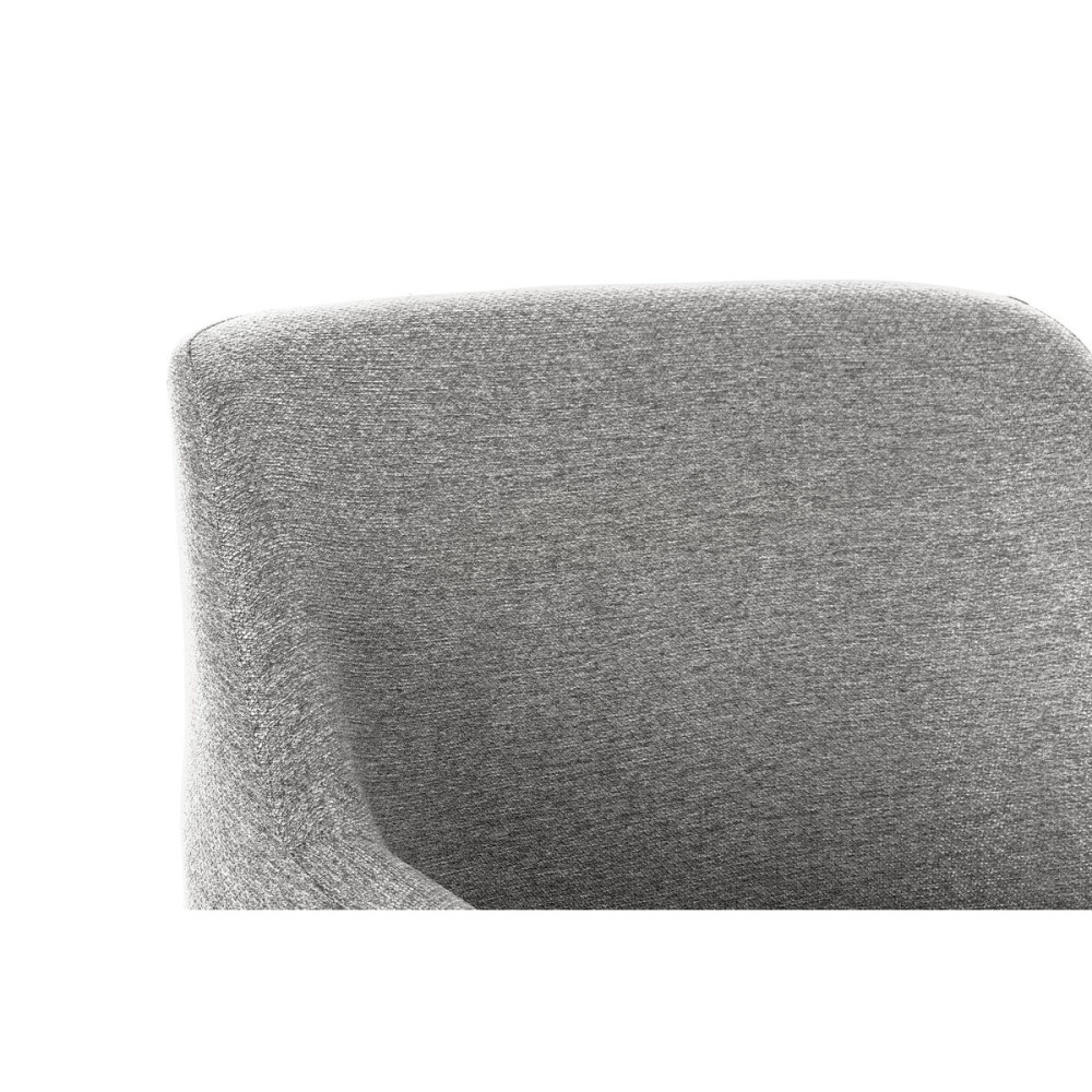Sessel DKD Home Decor Schwarz Hellgrau Metall 66 x 62 x 76,5 cm