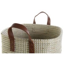 Basket set DKD Home Decor Natural Light brown Polyurethane Seagrass 38 x 38 x 35 cm 2 Pieces