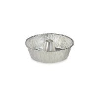 Flan Mould Kinvara 30287C Silver Aluminium 25 x 7,7 x 25 cm Disposable Crème Caramel (12 Units)