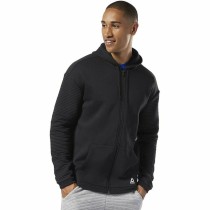 Men’s Zipped Hoodie Reebok WOR FLEECE FZ HOOD EC0900 Black