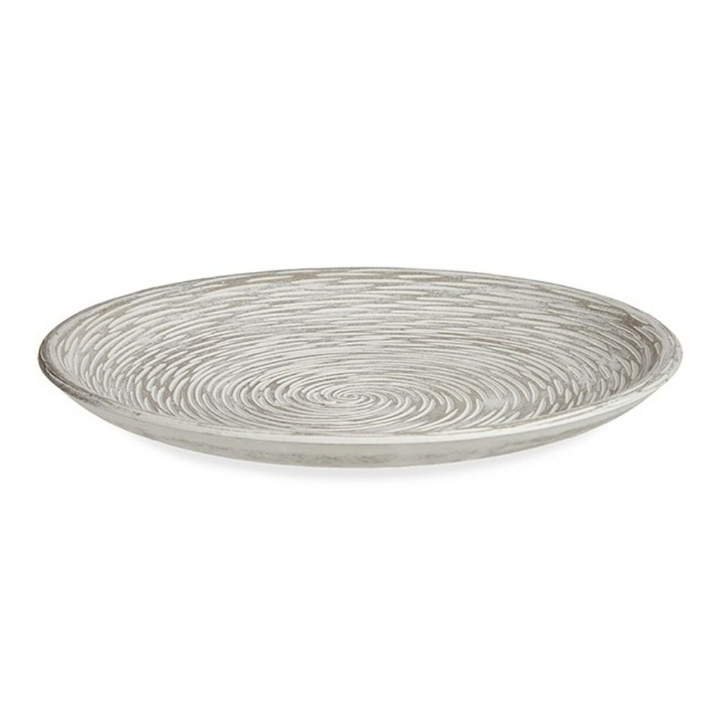 Assiette Décorative Blanc Spirale Ø 29 cm (6 Unités)