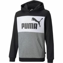 Sweat à capuche enfant Puma Essential Colorblock Noir