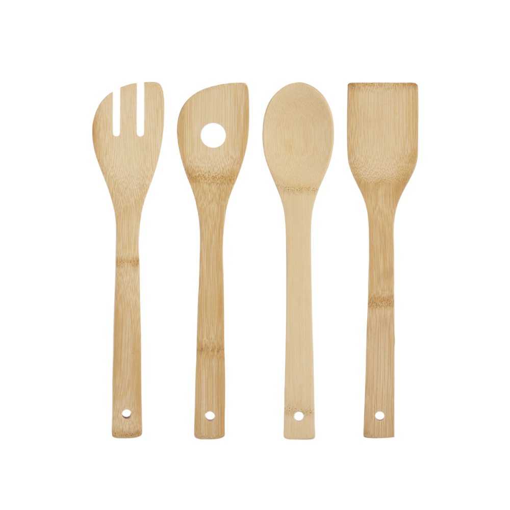 Ensemble d'ustensiles de cuisine Kinvara KT200063 Bambou (12 Unités)