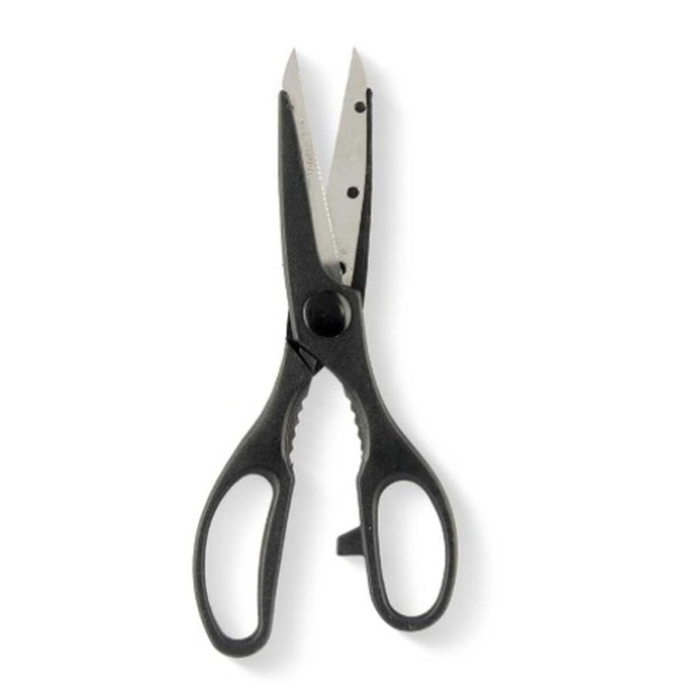 Kräuterschere Kinvara KN0194 Schwarz Silberfarben Edelstahl 7,5 x 21 x 1 cm (12 Stück)