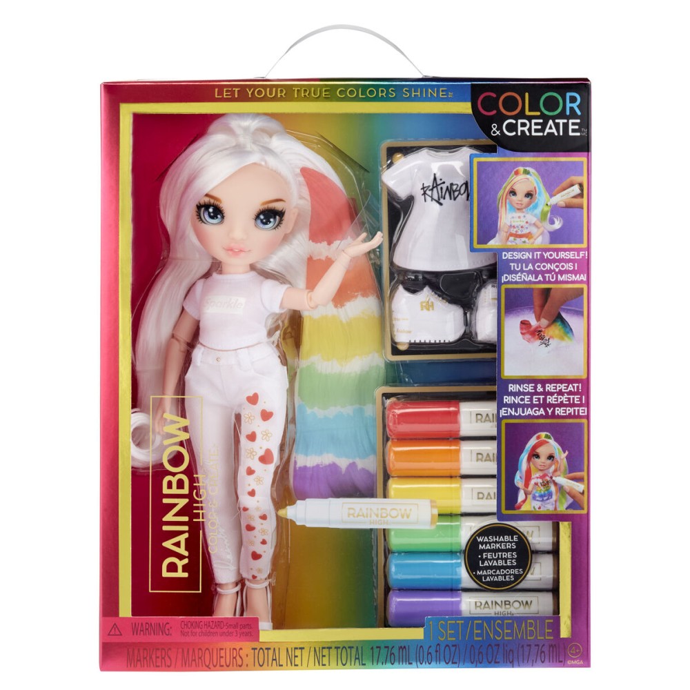 Poupée Rainbow High Color & Create 22 cm