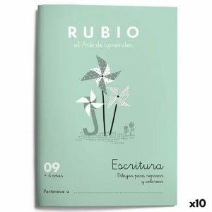 Schreib- und Kalligraphie-Notizbuch Rubio Nº09 A5 Spanisch (10 Stück)