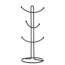 Cup hanger Kinvara CN-W3154-1P Black Metal 16 x 39 x 16 cm (6 Units)