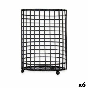 Pot pour ustensiles de cuisine Kinvara W7728-2P Métal 11,3 x 16 x 11,3 cm (6 Unités)