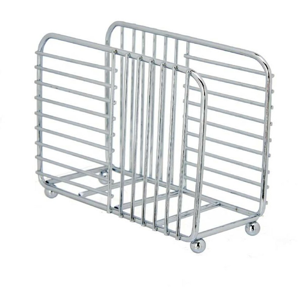 Napkin holder Kinvara CN-W7728-4 CHROME Silver Metal 14,5 x 11,5 x 6,5 cm (6 Units)