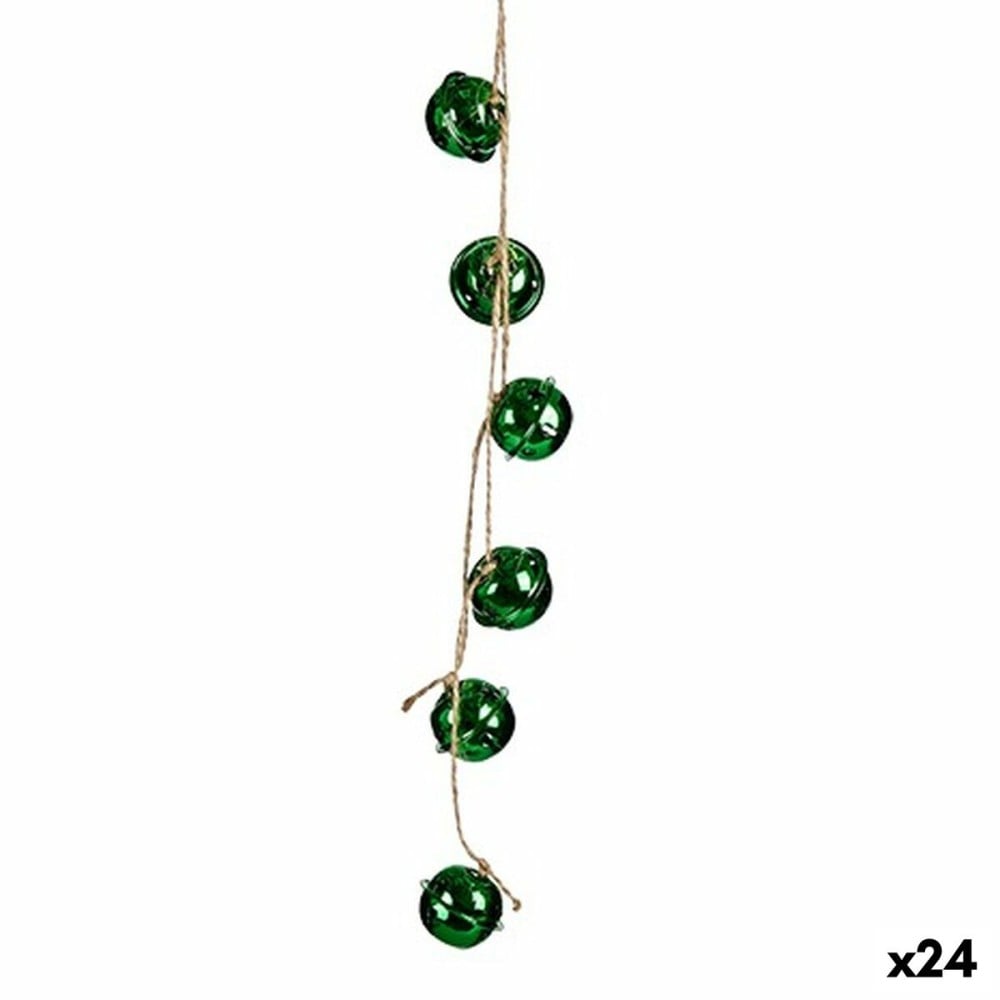 Weihnachtsschmuck Krist+ 00547-2 grün Kunststoff Schelle 58 x 3 x 3 cm (24 Stück)