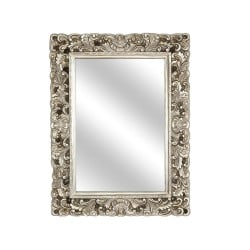 Wall mirror Romimex Silver Resin 60 x 80 x 4 cm