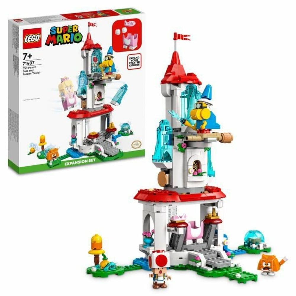 Set de construction Lego 71407 Super Mario The Frozen Tower and Peach Cat Costume