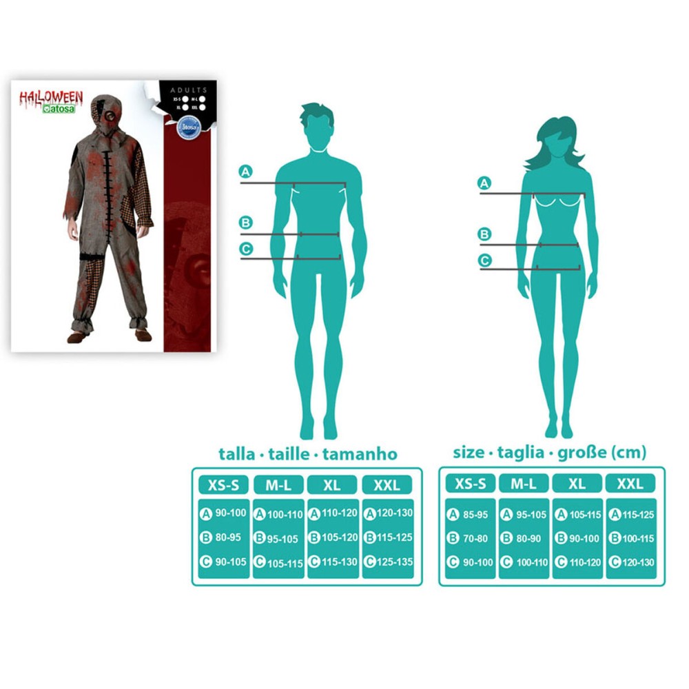 Costume for Adults Voodoo Doll Brown XL