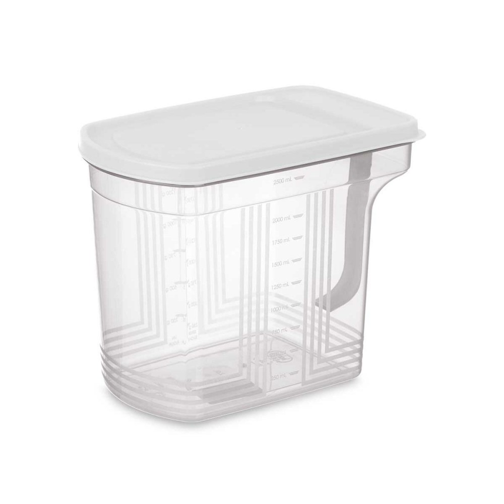 Récipient de Conservation des Aliments Kinvara 02 1507 Gris Transparent 2,5 L 20,5 x 17 x 13 cm (24 Unités)