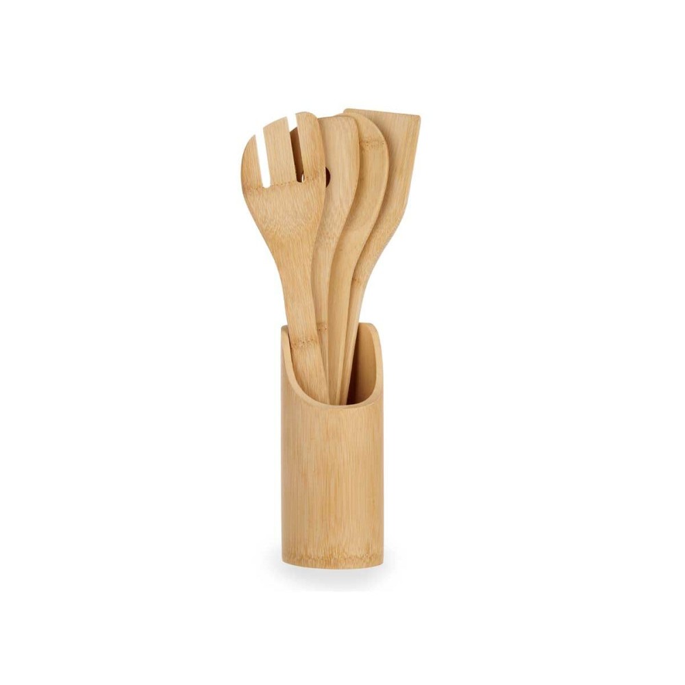 Ensemble d'ustensiles de cuisine Kinvara 90960 Bambou (12 Unités)
