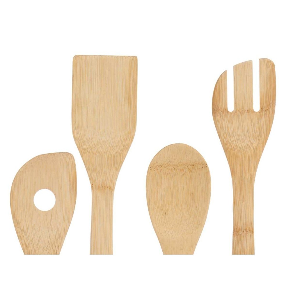 Ensemble d'ustensiles de cuisine Kinvara 90960 Bambou (12 Unités)