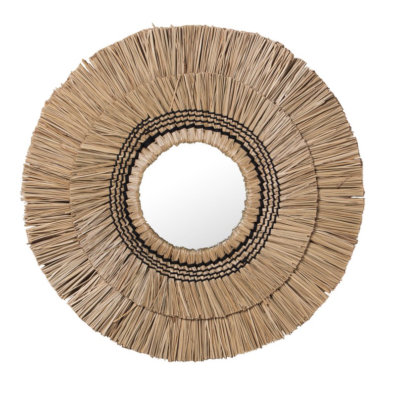 Wall mirror Alexandra House Living Seagrass 6 x 57 x 59 cm Circular