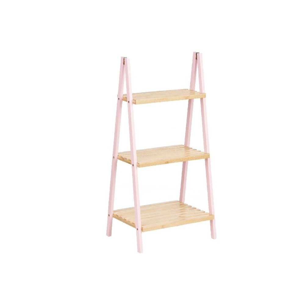 Badezimmerregal Berilo WR5504-3-434 Rosa natürlich 40,3 x 81,5 x 30 cm