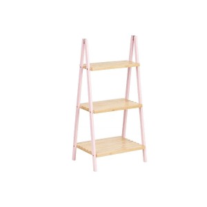 Badezimmerregal Berilo WR5504-3-434 Rosa natürlich 40,3 x 81,5 x 30 cm