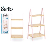 Badezimmerregal Berilo WR5504-3-434 Rosa natürlich 40,3 x 81,5 x 30 cm