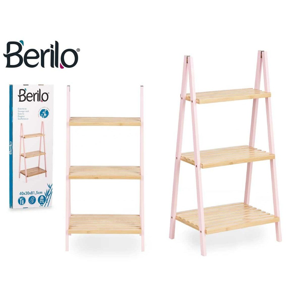 Bathroom Shelves Berilo WR5504-3-434 Pink Natural 40,3 x 81,5 x 30 cm