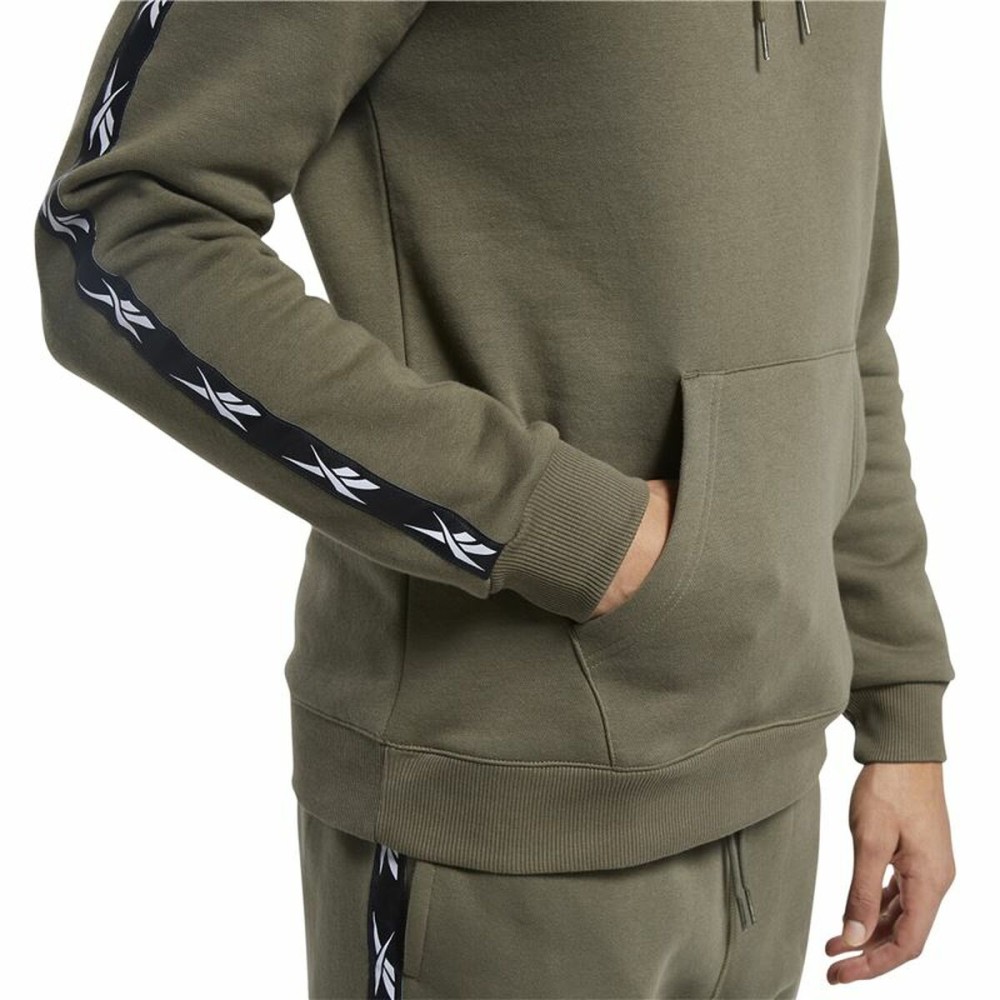 Men’s Hoodie Reebok Training Essentials Tape Khaki