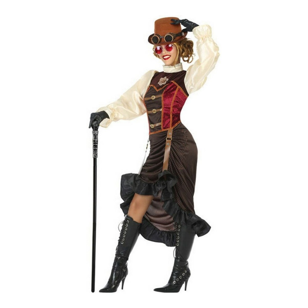 Déguisement pour Adultes DISFRAZ STEAMPUNK M-L Marron Steampunk (1 Pièce)