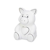 Paint Your Own Money Box Pincello 19282 Ceramic Pig 9 x 11,8 x 8,5 cm (12 Units)