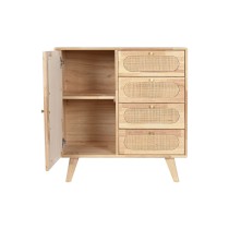 Anrichte DKD Home Decor natürlich Metall Rattan Kautschukholz 73,5 x 35 x 78 cm