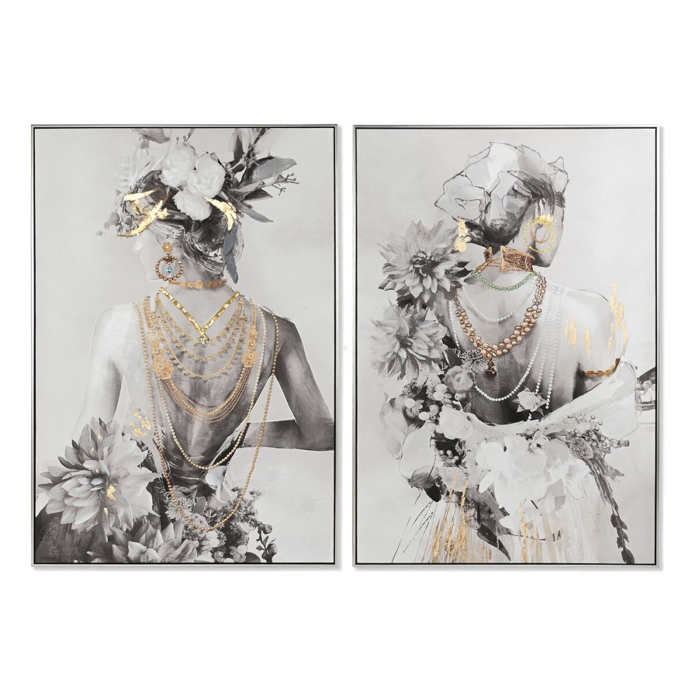 Canvas Home ESPRIT Fir polystyrene Canvas 80 x 3,5 x 120 cm