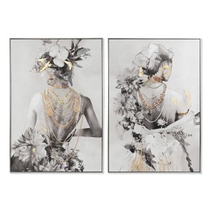 Canvas Home ESPRIT Fir polystyrene Canvas 80 x 3,5 x 120 cm