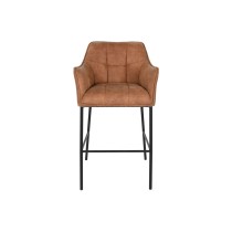 Tabouret DKD Home Decor Noir Camel Métal 59 x 60 x 107 cm