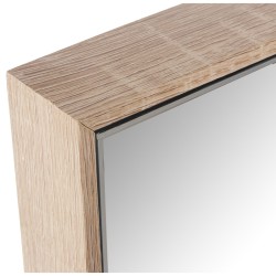 Wall mirror Alexandra House Living Wood Squared 4 x 72 x 72 cm