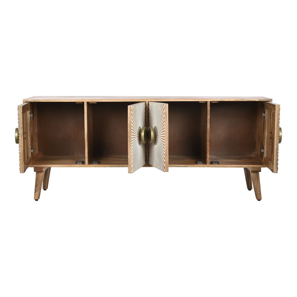 Meubles de télévision Home ESPRIT Doré Naturel Bois 145 x 40 x 60 cm