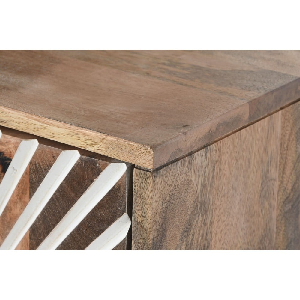 Sideboard Home ESPRIT White Golden Natural Wood 145 x 45 x 80 cm