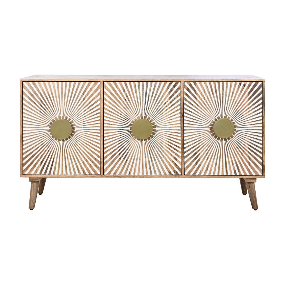 Buffet Home ESPRIT Blanc Doré Naturel Bois 145 x 45 x 80 cm