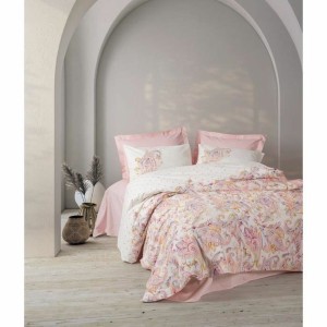 Bettbezug-Set Rosa 220 x 240 cm