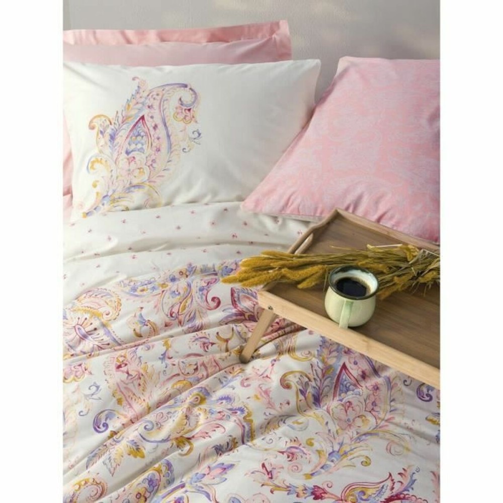 Bettbezug-Set Rosa 220 x 240 cm