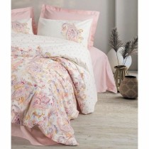 Bettbezug-Set Rosa 220 x 240 cm