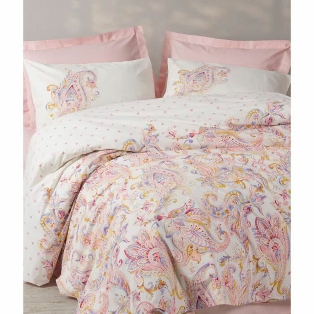 Bettbezug-Set Rosa 220 x 240 cm